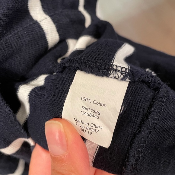 J crew retail dress medium navy and white stripes - Picture 4 of 4